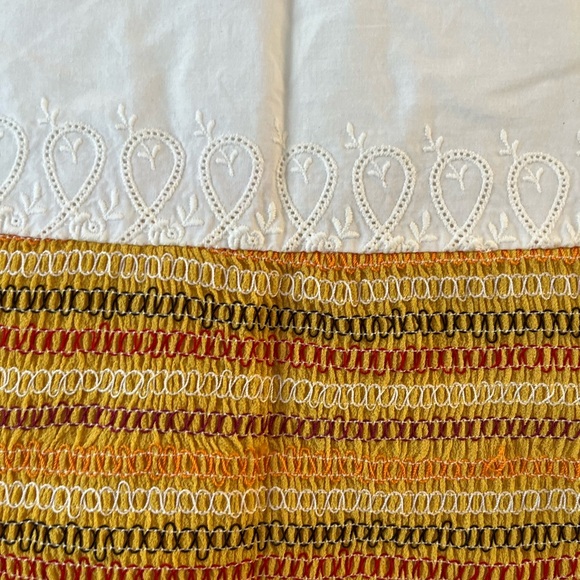 CUSTO Barcelona Eyelet Multicolored Stitching Skirt - Picture 5 of 15